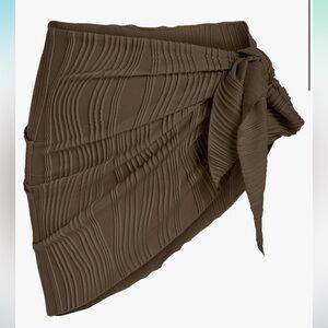 Zaful Brown Sarong Cover Up One Size